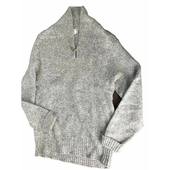 REI Sweater Pullover Shawl Collar Oatmeal Men's M